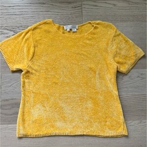 Vintage Saks Fifth Avenue Mustard Knit Top